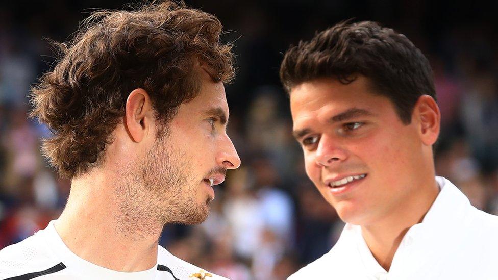 Andy Murray and Milos Raonic