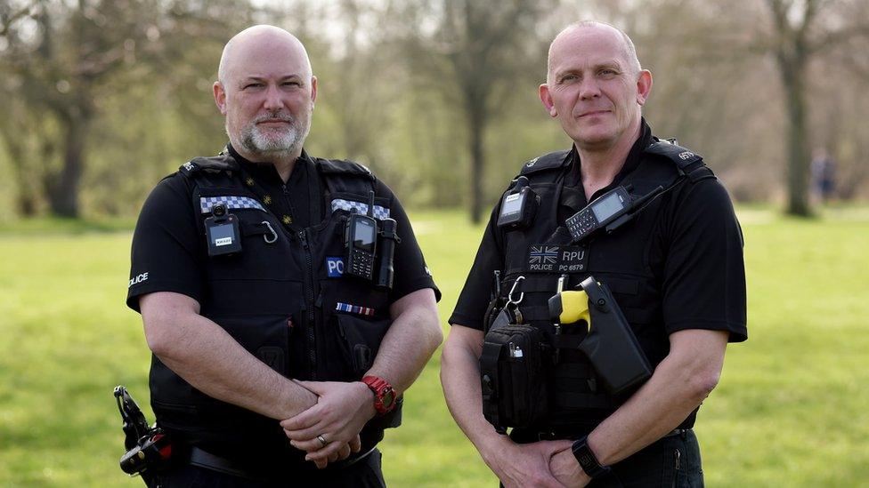 PC Mat Diduca and PC Colin Riley