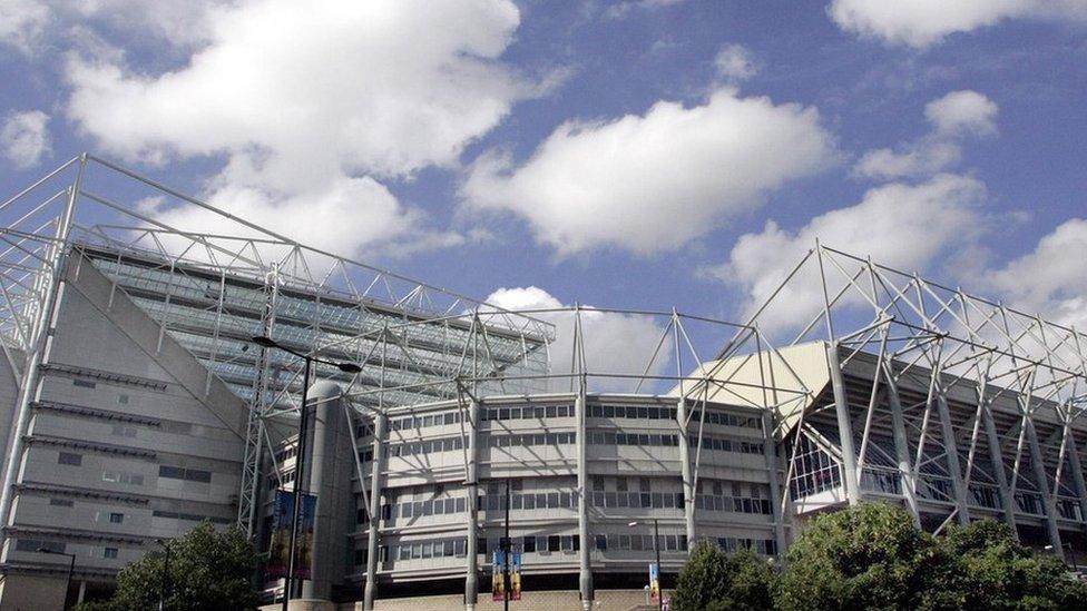 St James' Park, home of Newcastle United
