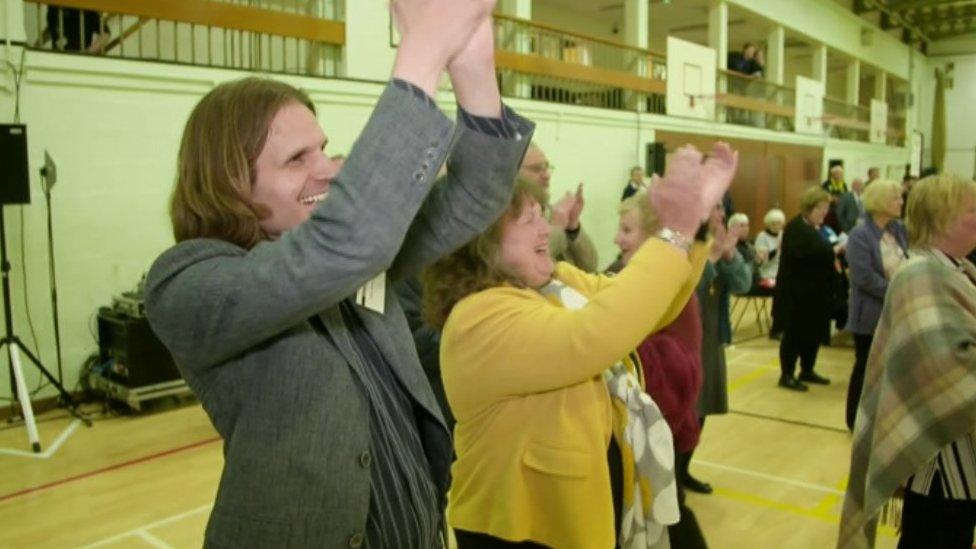 Liberal Democrats celebrate victory