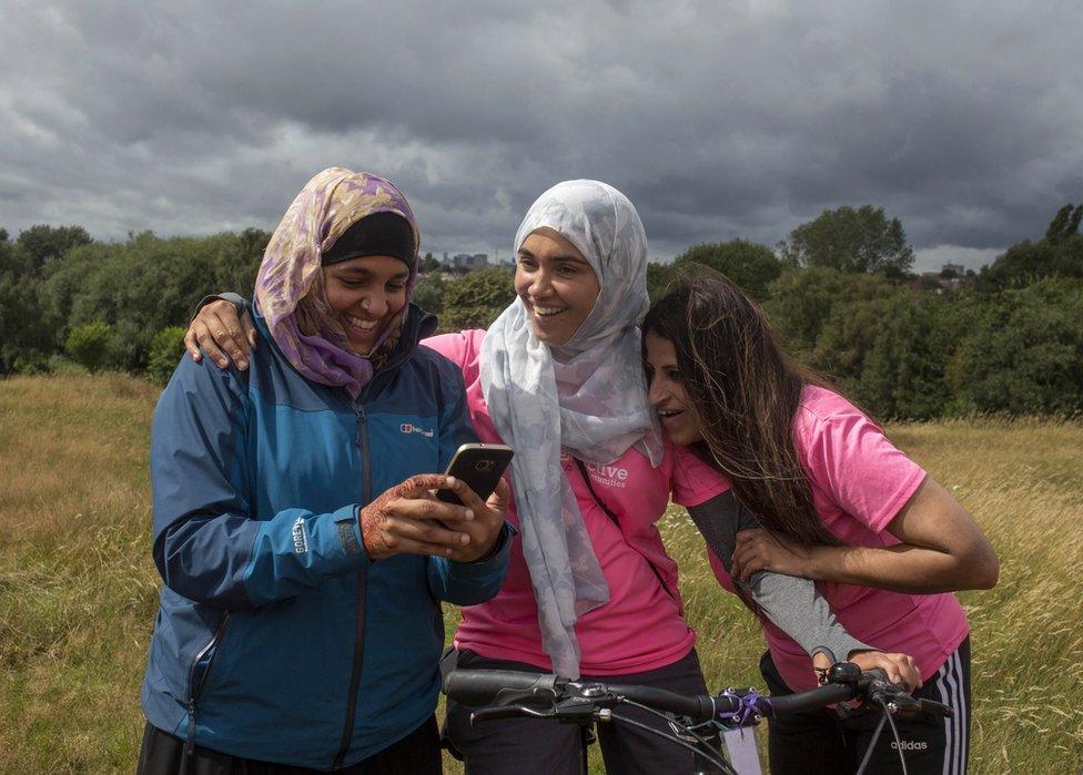 Shaila Sharif, Hasten Akhtar and Saima Ahmed of Saheli Hub