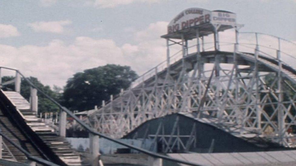 Big Dipper rollercoaster in Battersea Park