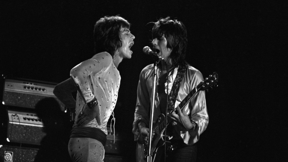 Rolling Stones performing