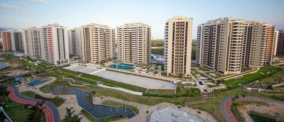 A general view of the Olympic and Paralympic Village in Barra da Tijuca, Rio - 23 July 2016