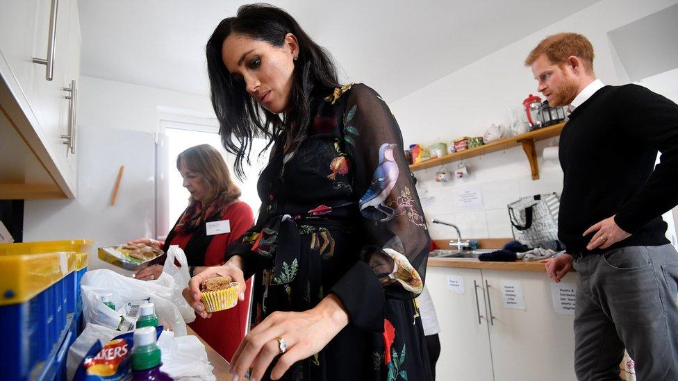 Meghan and Harry in the outreach van