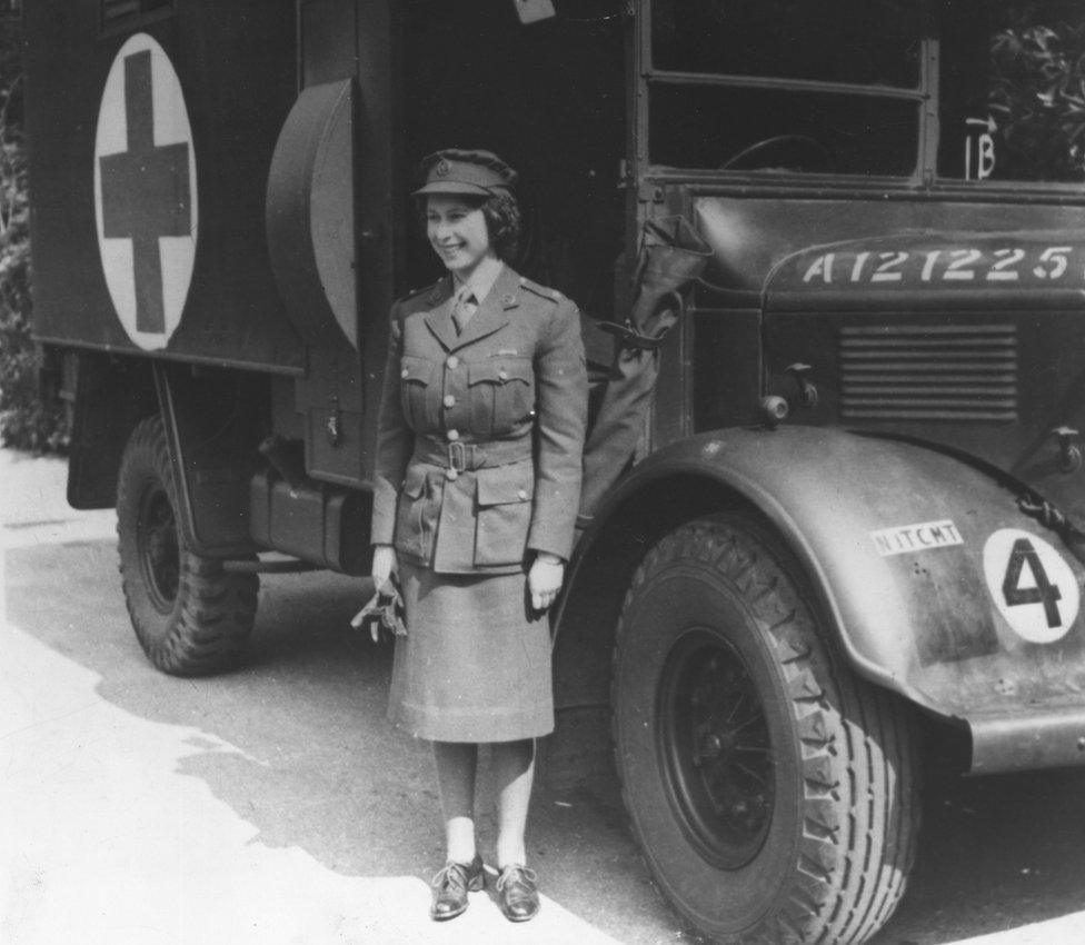 Princess Elizabeth in ATS uniform