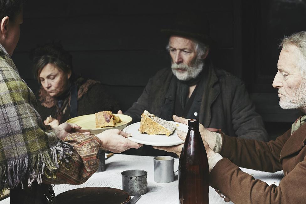 Dinner scene from The Victorian Slum