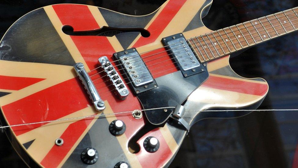 Union Jack guitar