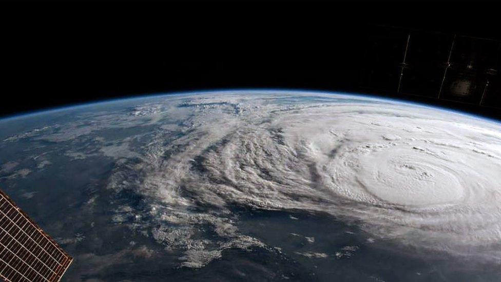 Hurricane Harvey from space