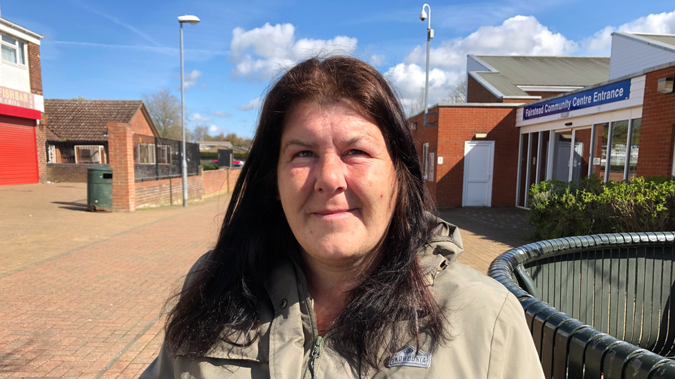 Rachael, outside the Fairstead Community Shop in King's Lynn