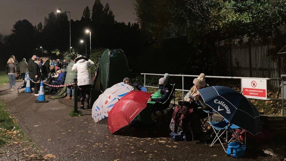 Queue for BBC Strictly Come Dancing