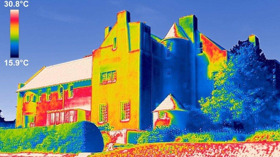 Infra-red image of Hill House