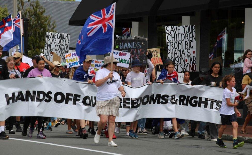 Christchurch protest, 22 Jan 22