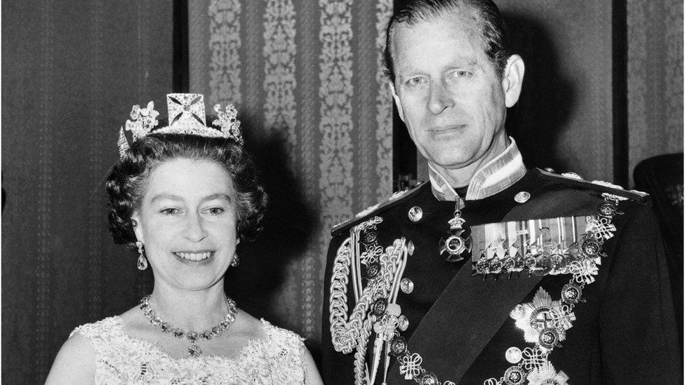 The Queen and prince Phillip