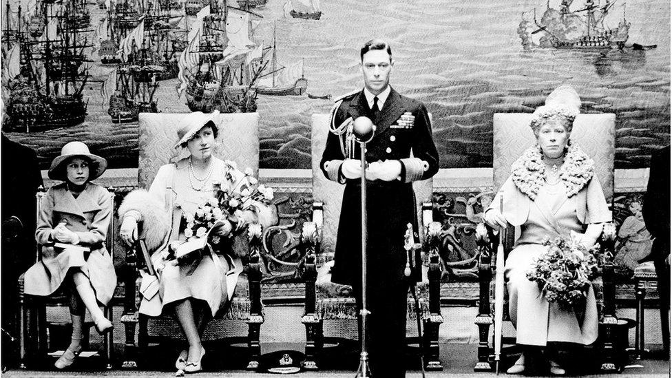 Princess Elizabeth at the opening of the National Maritime Museum