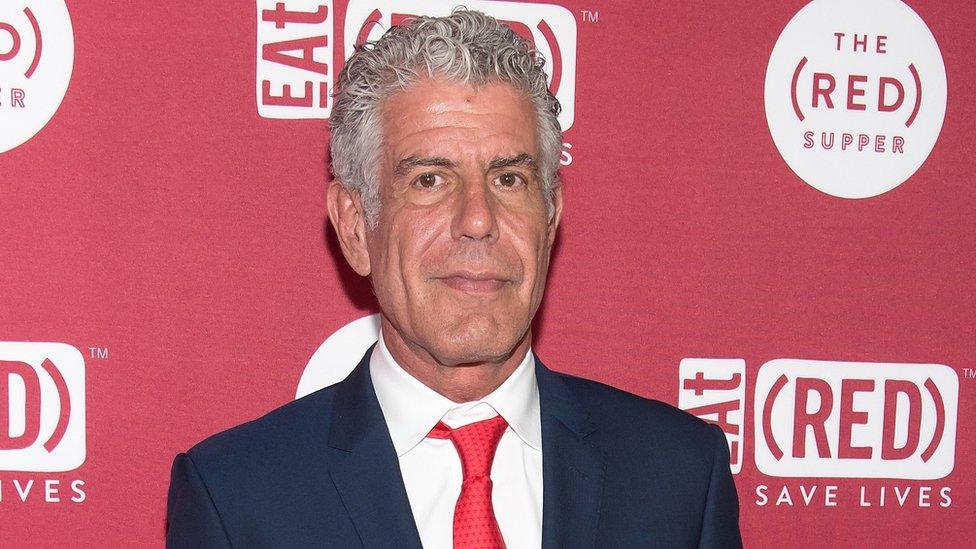 Chef Anthony Bourdain attends the The (RED) Supper hosted by Mario Batali with Anthony Bourdain at 225 Liberty Street on June 2, 2016 in New York City.