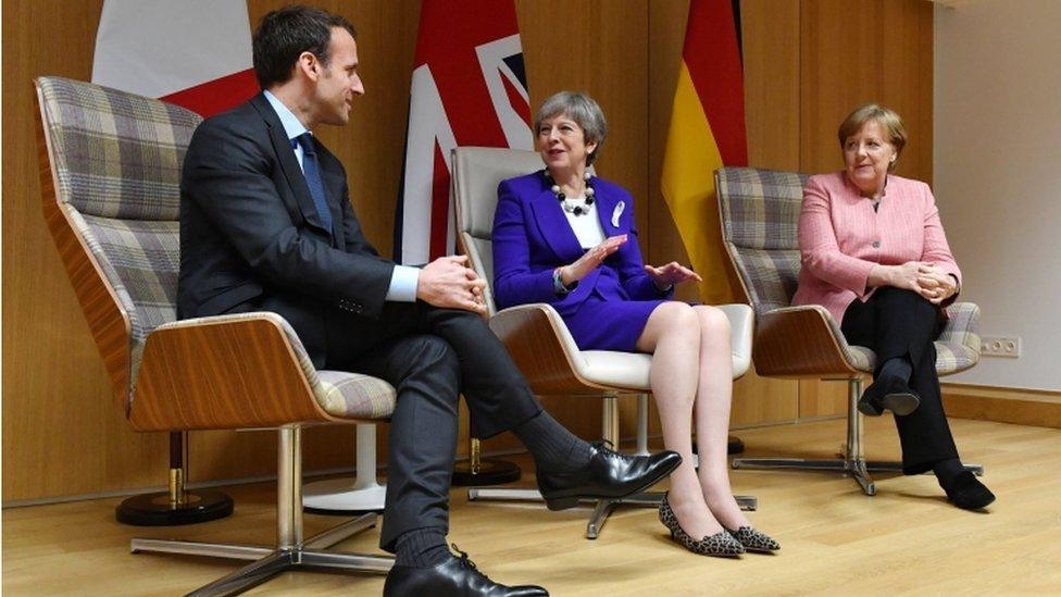 Macron, May and Merkel