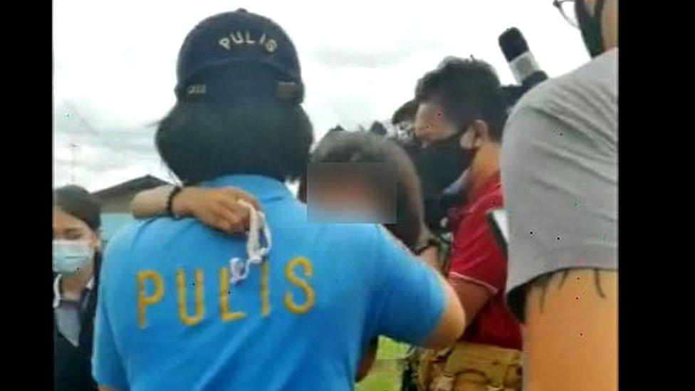 A young child recovered from an abuse gang during lockdown