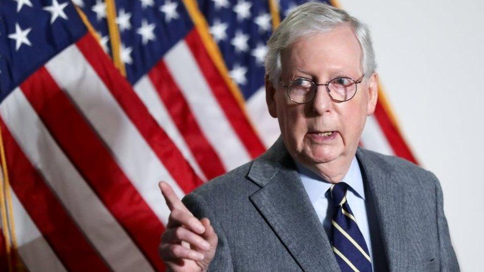 Senate Minority Leader Mitch McConnell. Photo: 26 January 2021