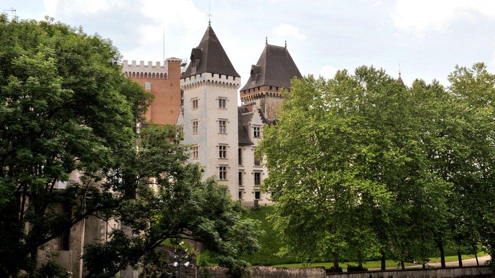 Pau castle in southern France