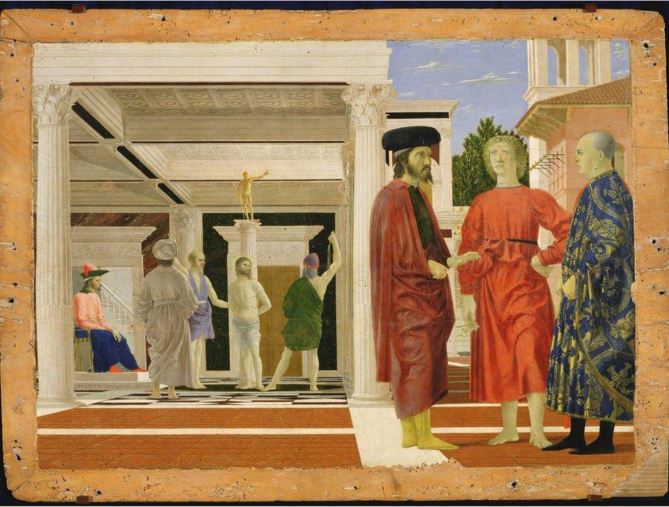 The Flagellation of Christ, (about 1463-4) by Piero della Francesca