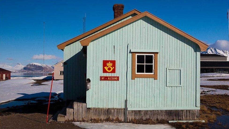 The world's most northerly post office in the Norwegian territory of Svalbard