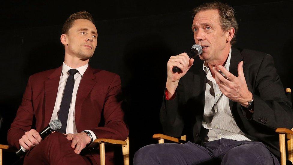 Tom Hiddleston and Hugh Laurie