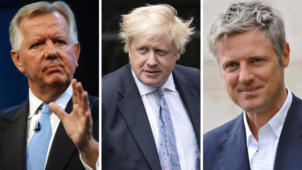 Steve Norris, Boris Johnson and Zac Goldsmith