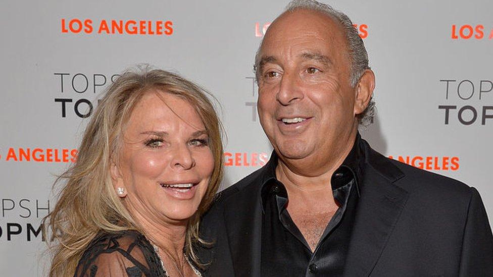 Lady Tina and Sir Philip Green