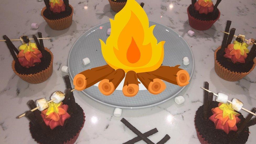 bonfire cupcakes