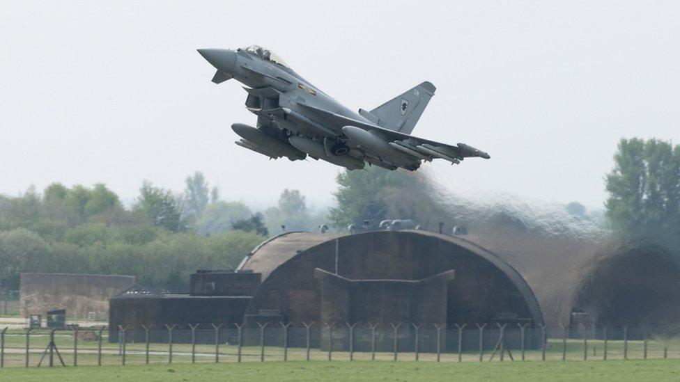 RAF Typhoon jet