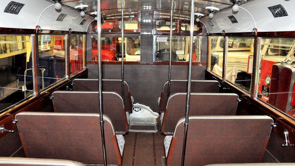 Bus interior