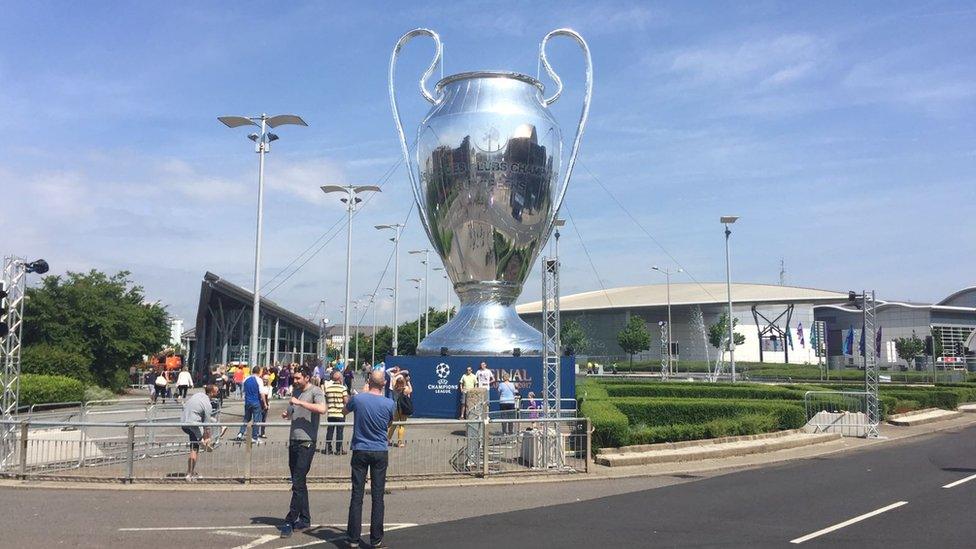 Champions League replica trophy