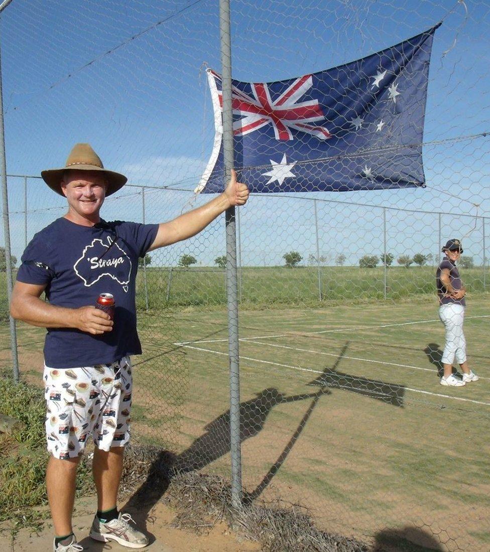 Australia's "one-man police station" and viral river video sensation Des Hansson