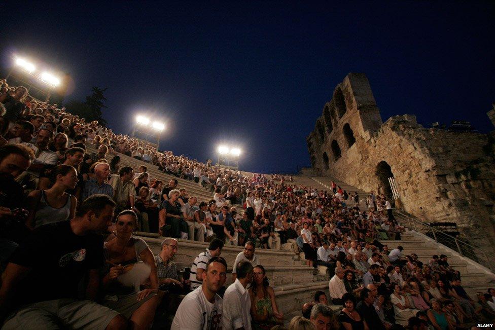 Audience in Greek theatre
