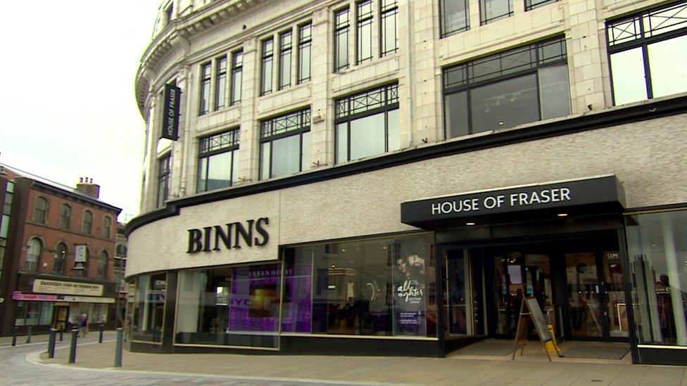 Binns shopfront