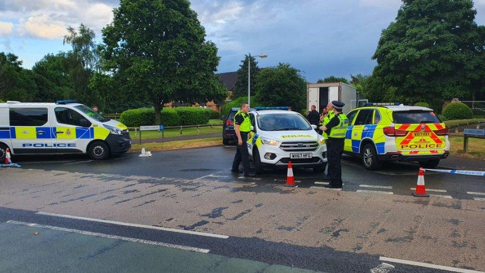 Scene of armed incident in Swindon