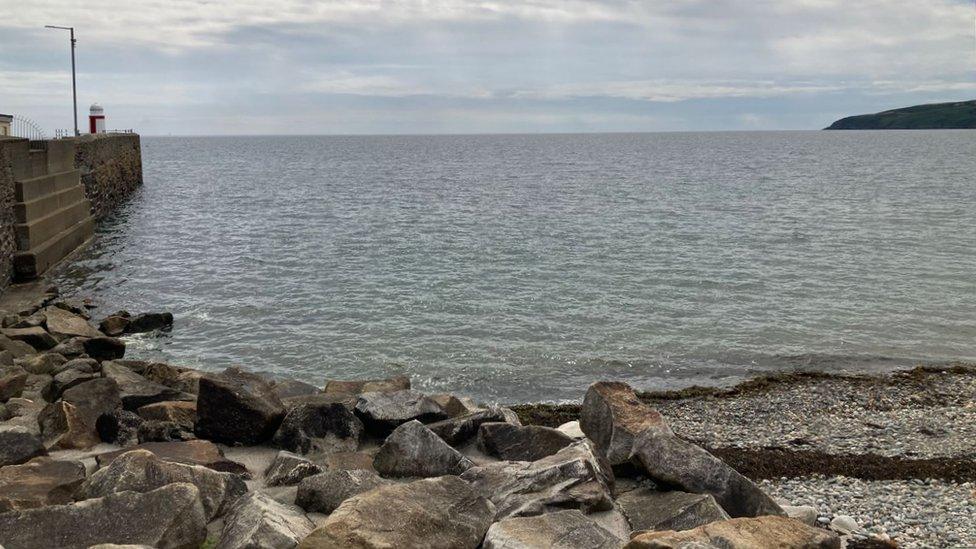 Northern end of Laxey beach