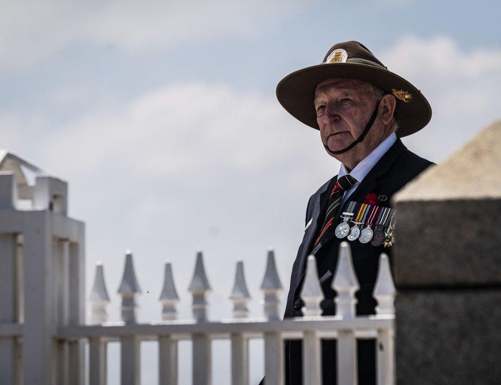 Remembrance Day commemorations at the WA State War Memorial in King's Park, Perth, Australia,