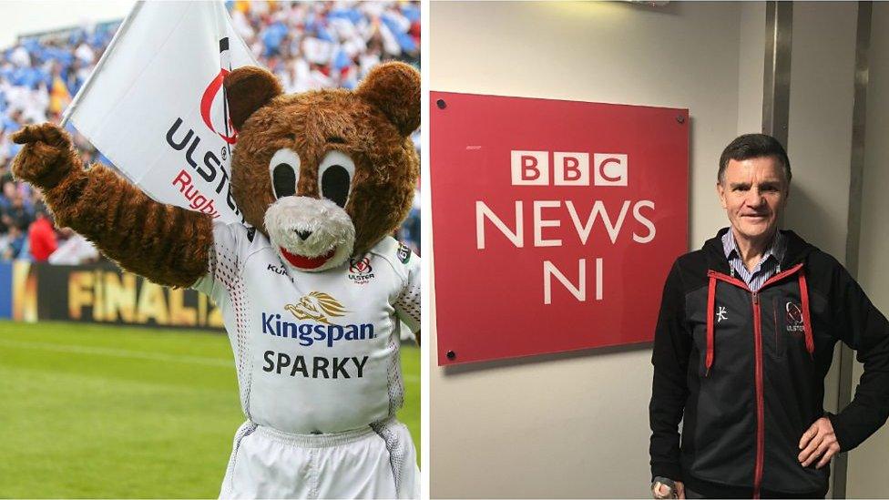 Norman Pollock was the Ulster rugby mascot Sparky for 18 years