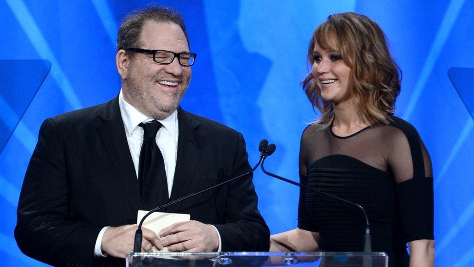 Jennifer Lawrence and Harvey Weinstein