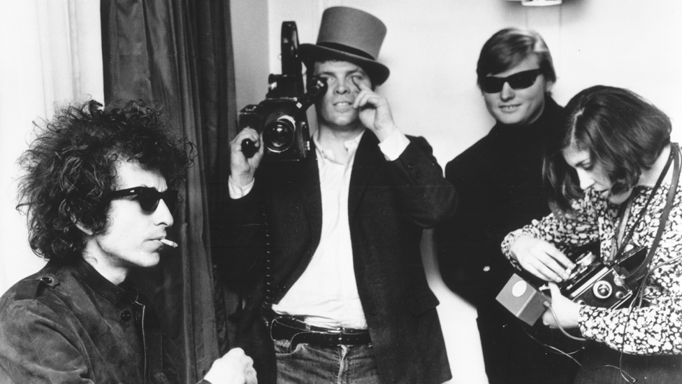 Bob Dylan with DA Pennebaker