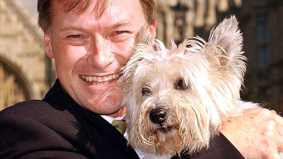 Conservative MP David Amess seen in September 2003