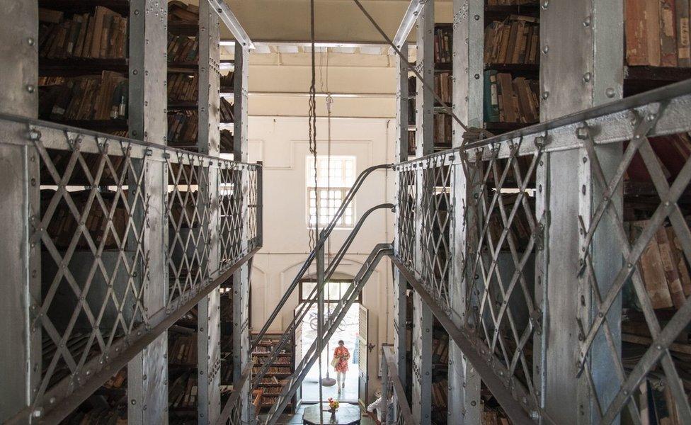 Books inside the library