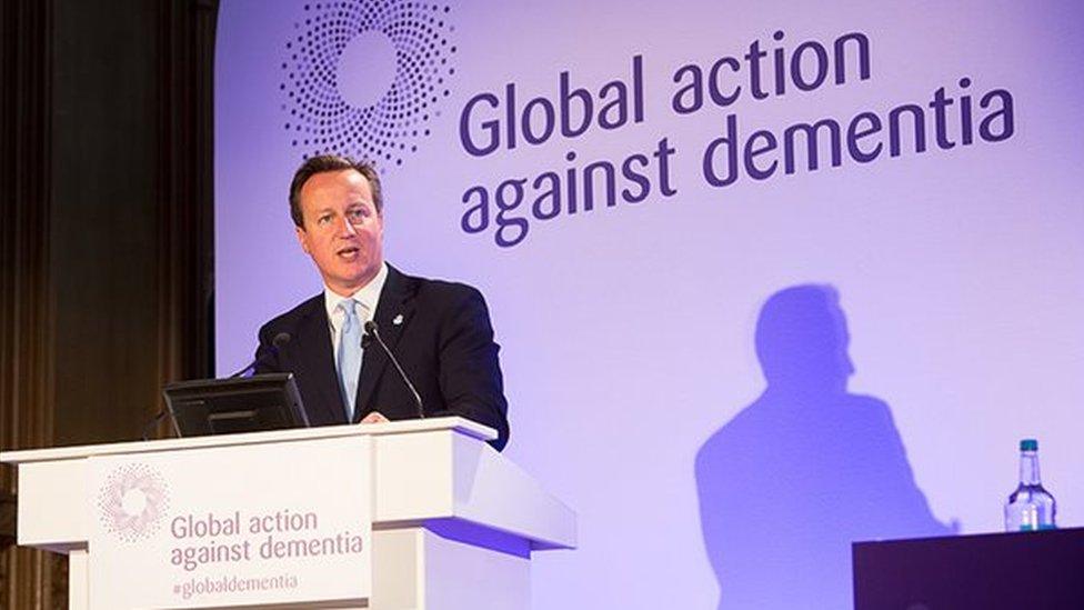 David Cameron speaking at the Global Action Against Dementia conference