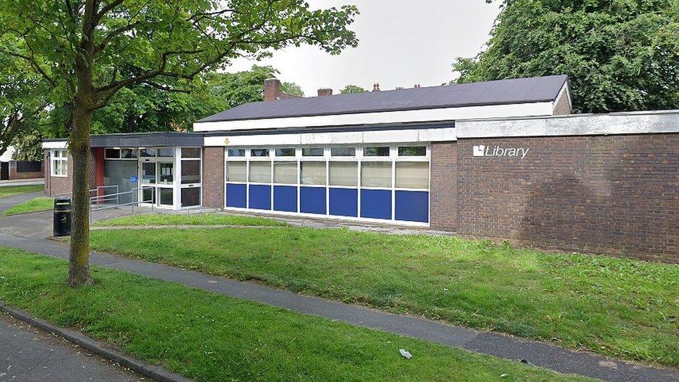 Exterior of Lache Library, Chester