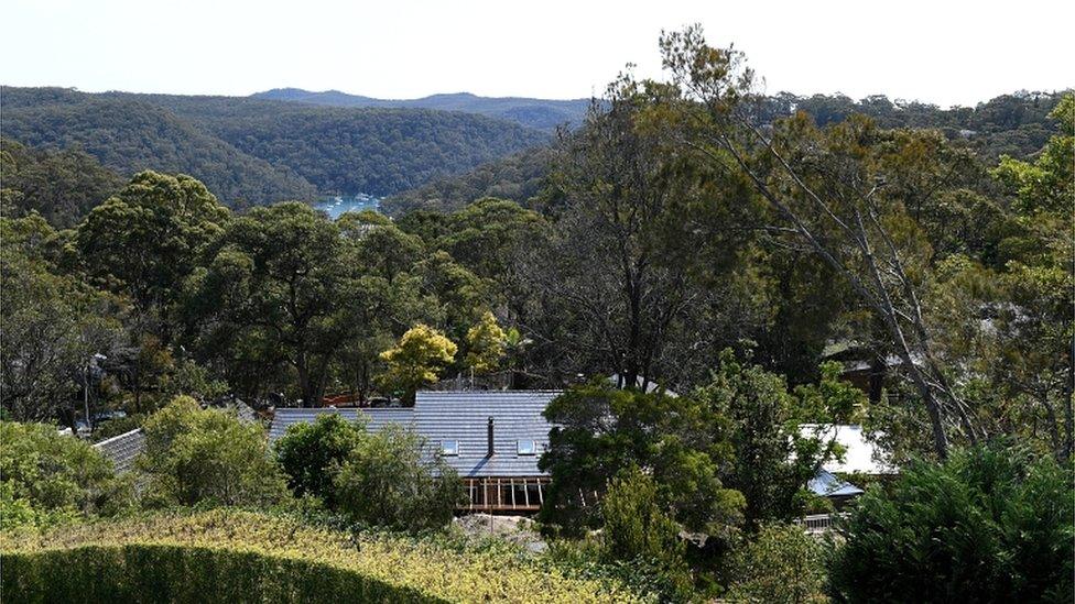 A general view of the former home of missing woman Lynette Dawson, at Bayview on the northern beaches, in Sydney on 12 September 2018