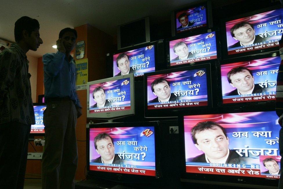 File picture of India TV channels