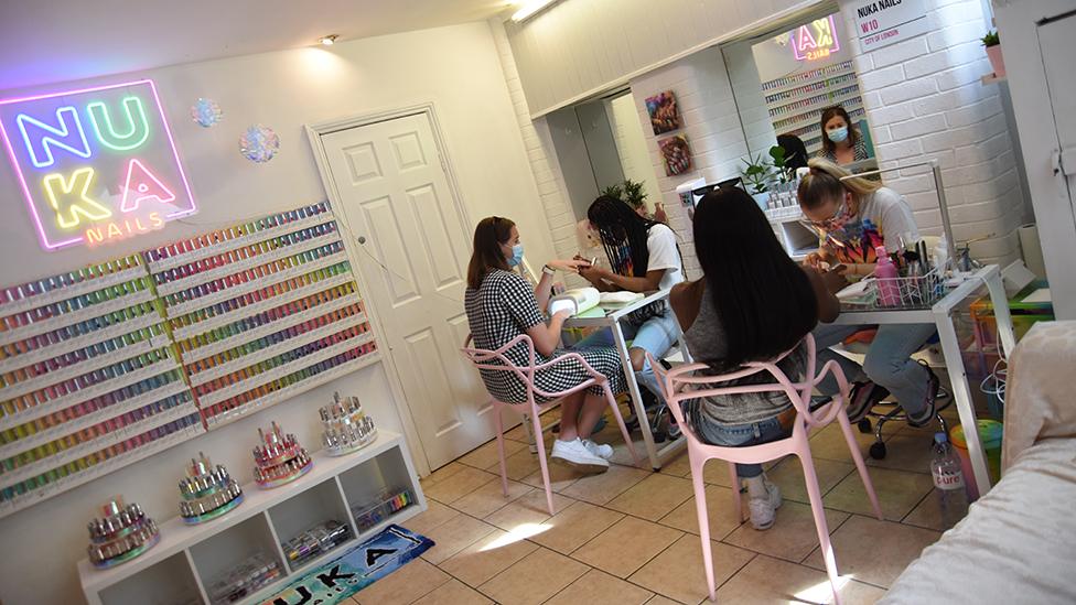 NUKA Nails salon in West London