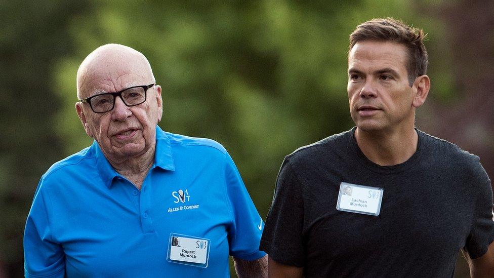 Rupert Murdoch and Lachlan Murdoch